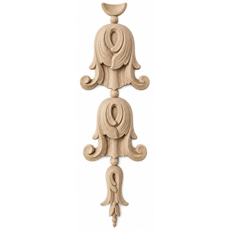 Gedotec Ornamente aus Holzpaste, Modell 414 Maße: 200 x 49 mm