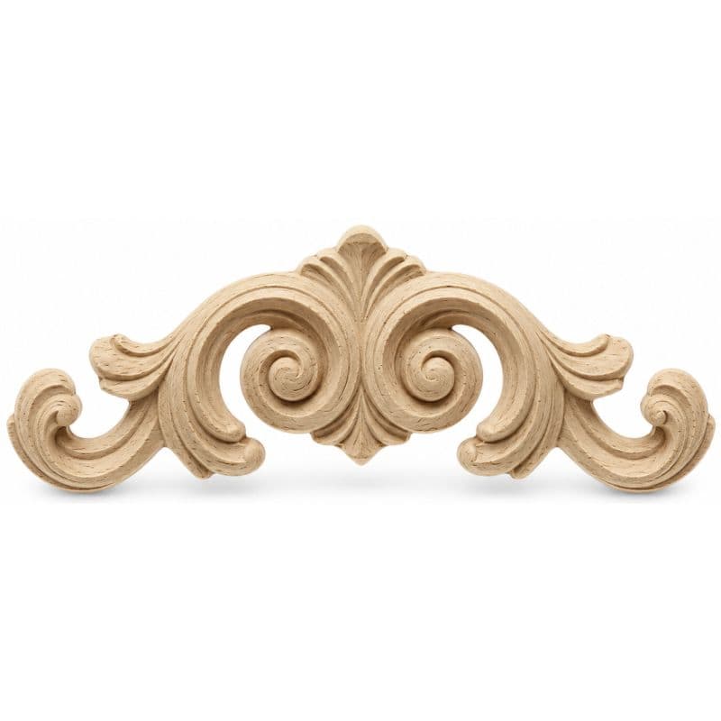 Gedotec Ornamente aus Holzpaste, Modell 132 Maße: 134 x 50 mm