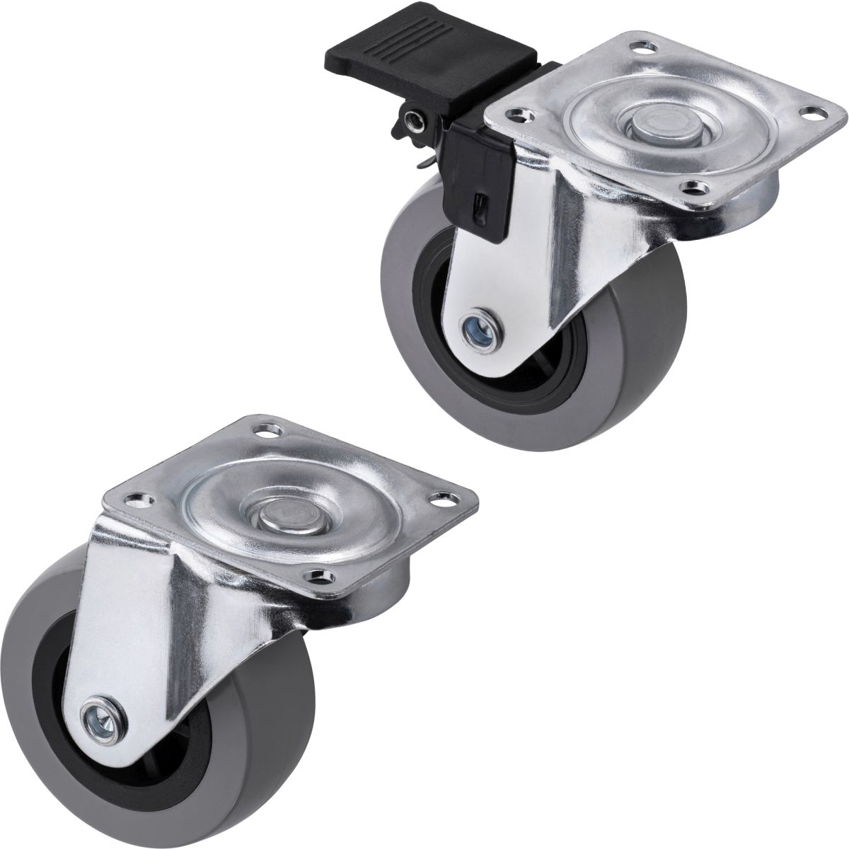 Siso CORE swivel castor, load capacity 35 - 60 kg, Ø 50 mm, without brake