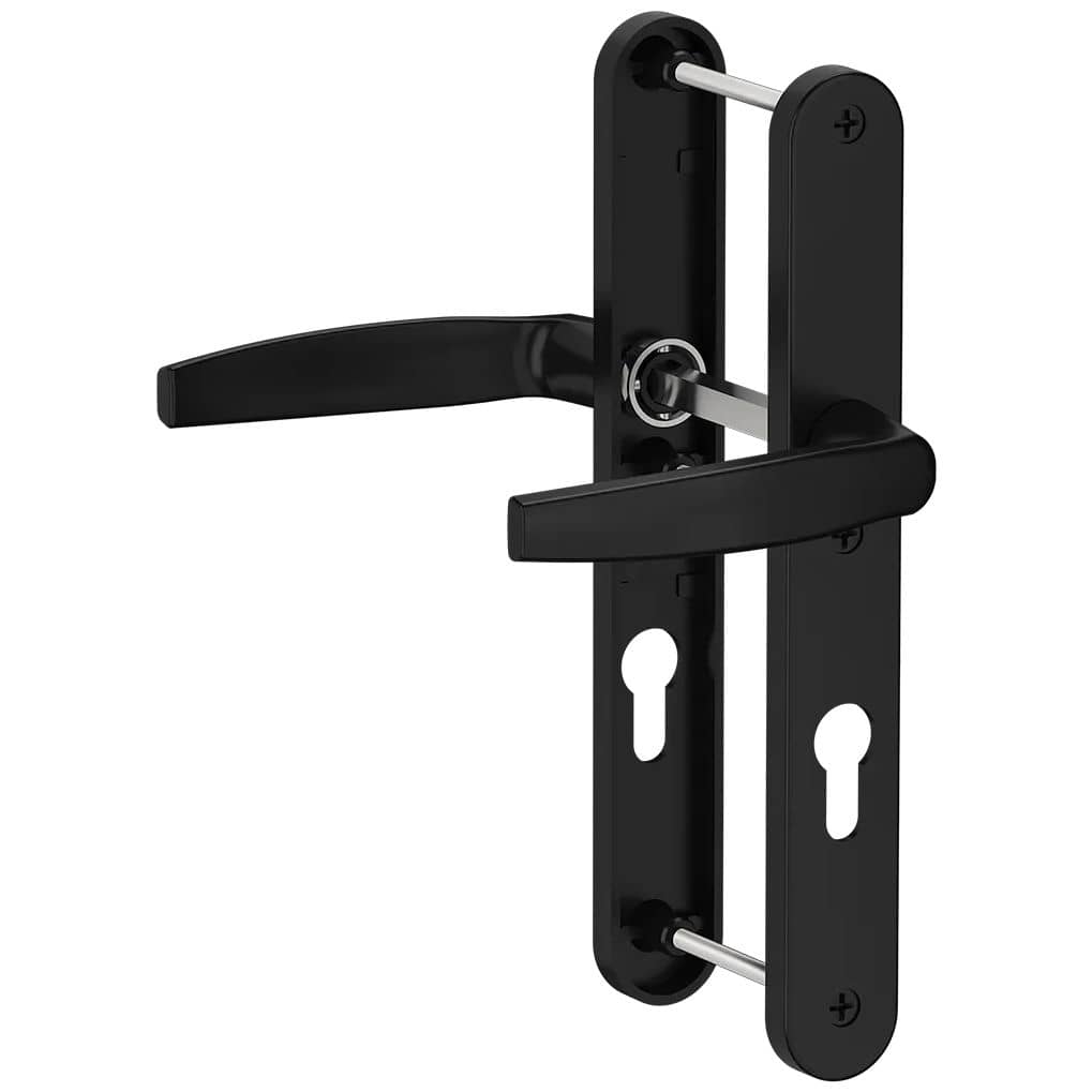 Gedotec smalraambeslag VICTORY II van aluminium deurkruk/deurkruk DIN-norm 92 mm PZ