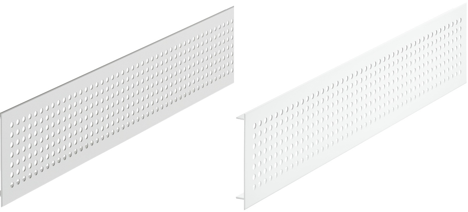 Häfele Grille de ventilation H3634 carrée aluminium avec entretoises rainurées