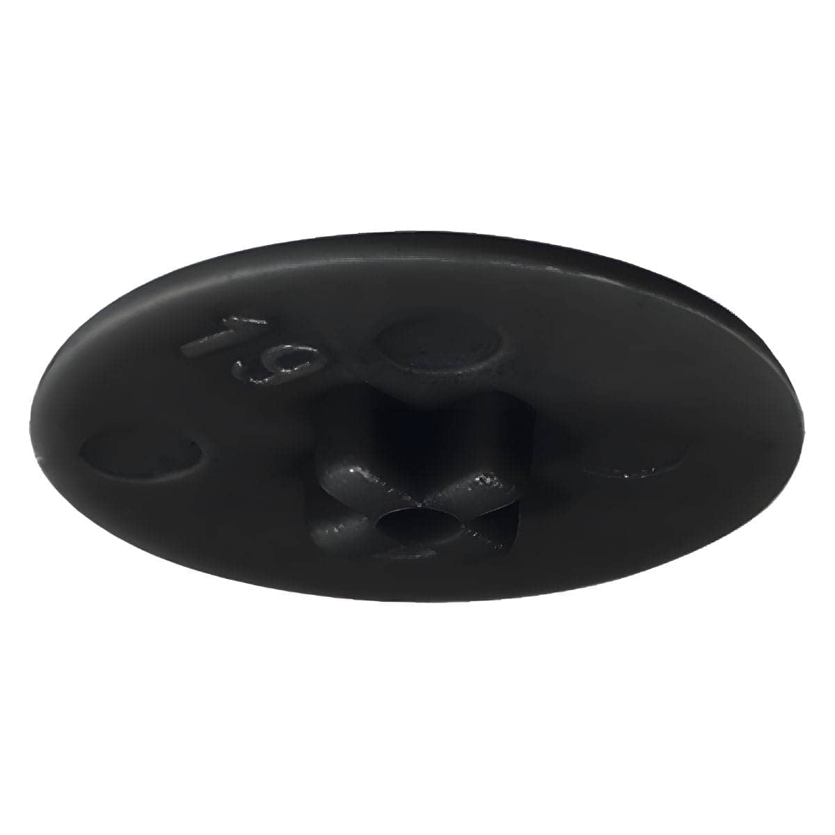 Häfele Cache pour Minifix 15 sans bordure de recouvrement fente cruciforme PZ2 ou lame plate, noir - RAL 9005