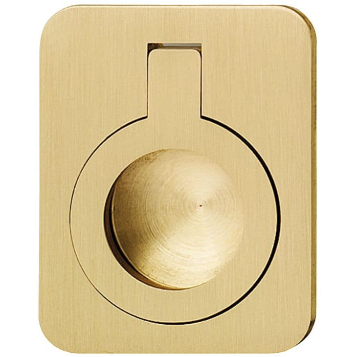 Häfele Muschelgriff im Bootslook aus Messing matt 60 x 47,5 mm