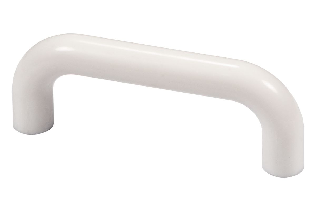 Tirador de mueble Häfele H10138 distancia de perforación del tirador 64 mm plástico blanco