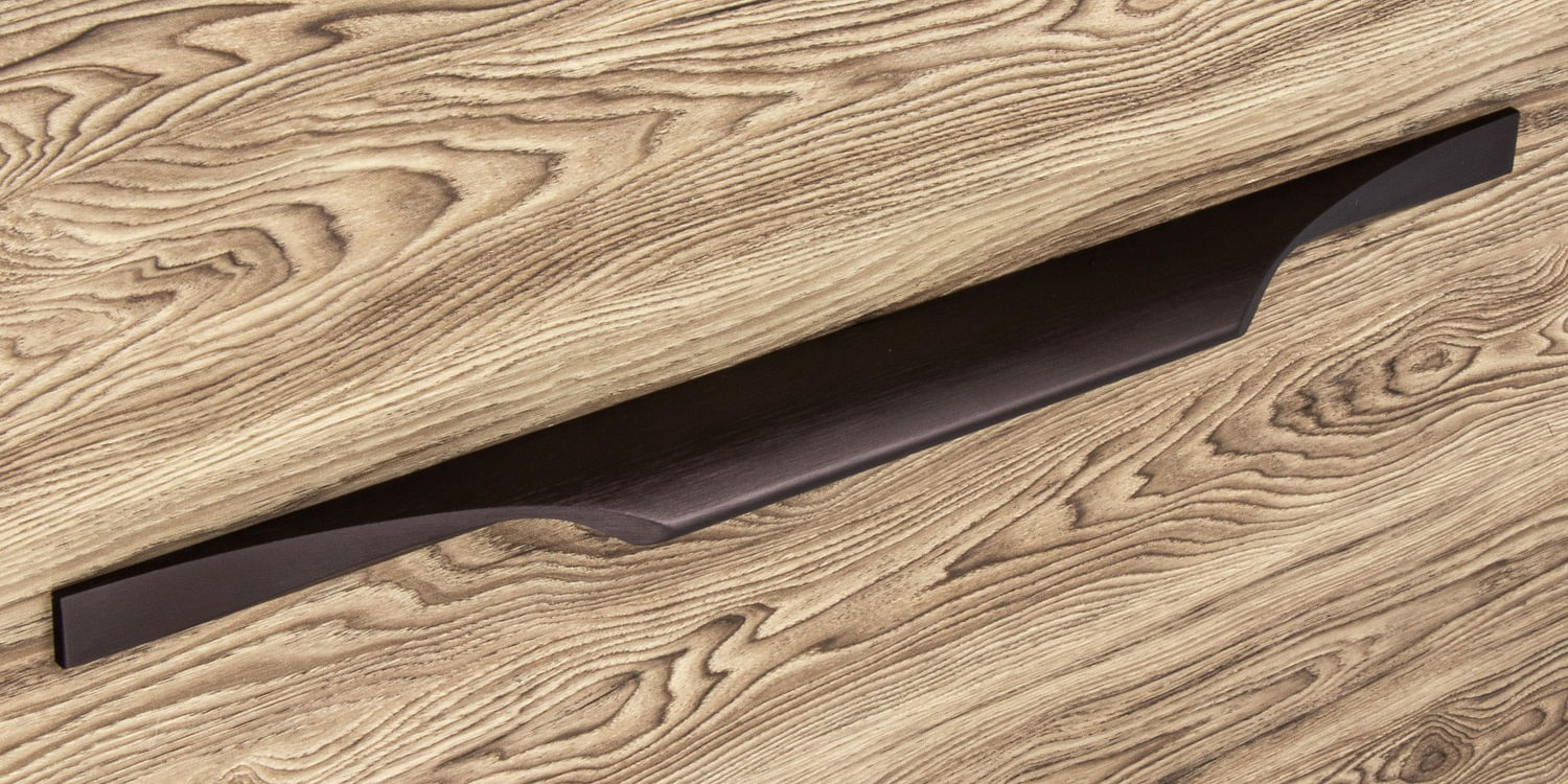 Griffleiste kaffeebraun gebürstet