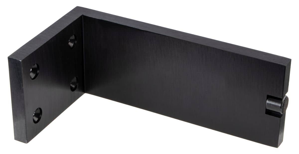 6005150L30-2 Möbelfuß FONDA aus Aluminium eckig höhenverstellbar 150 mm Schwarz