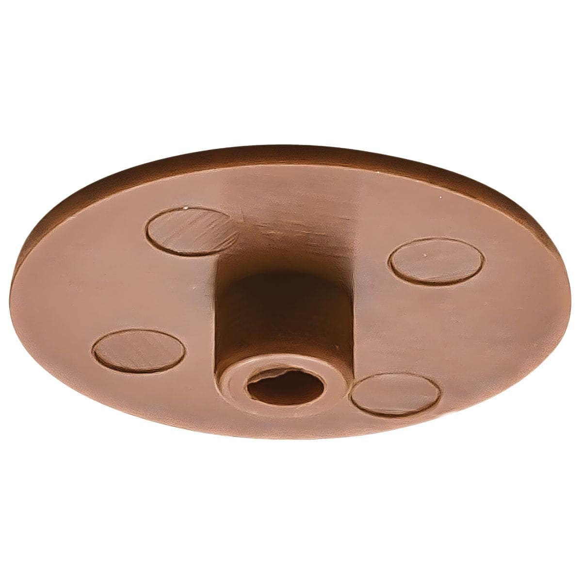 Tapa Häfele para Minifix 15 sin borde de tapa hexágono interior de plástico SW4, marrón - RAL 8007