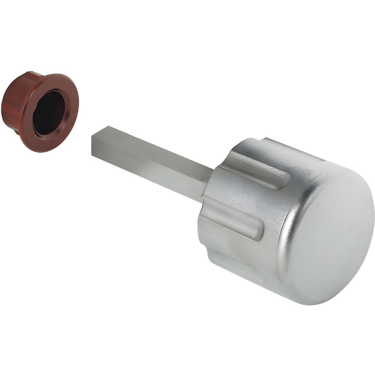 Häfele Rotary Knob H6140 for Push Lock Surface Mounted Latch, Nickel Plated Matt