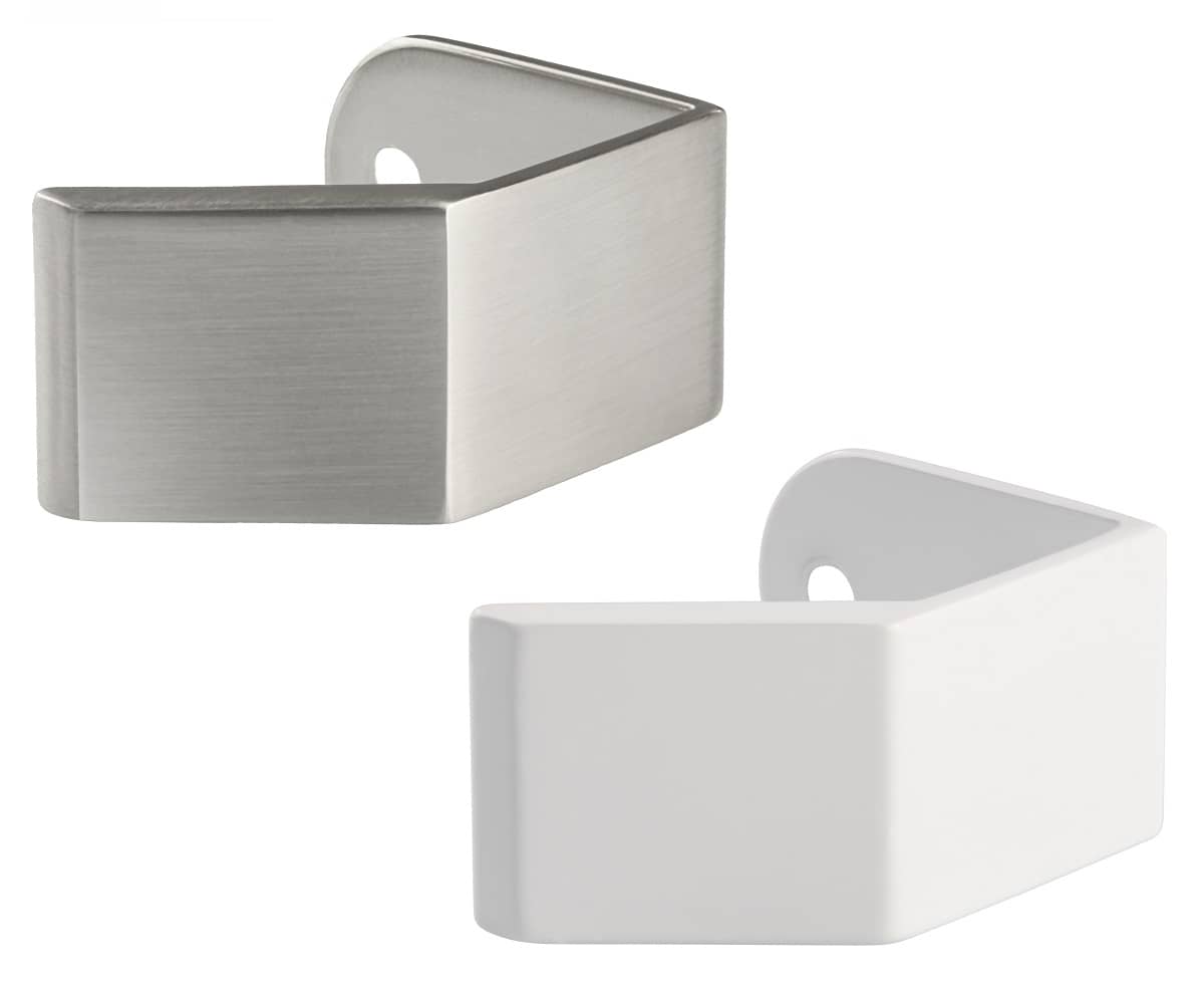 Mital Kantengriff SIMPLY zum Schrauben 44 x 35 mm, Weiß ABVERKAUF