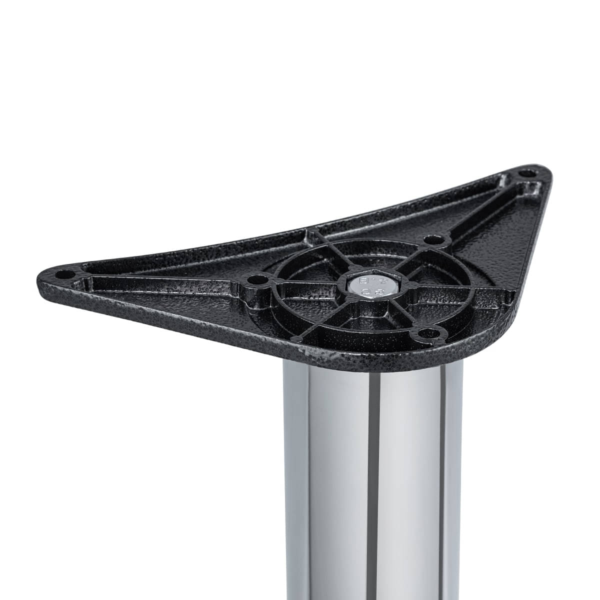 HÄ Tischbein chrom poliert