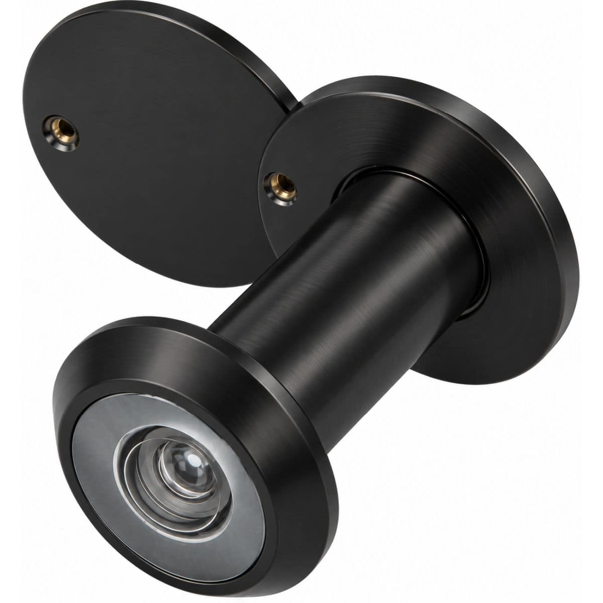 Gedotec Türspion HANNING aus Messing, Ø 14 mm Türstärke 35 - 60 mm Schwarz matt