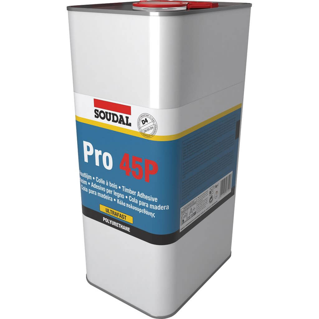 Soudal colle à bois PRO 45P D4, 5kg