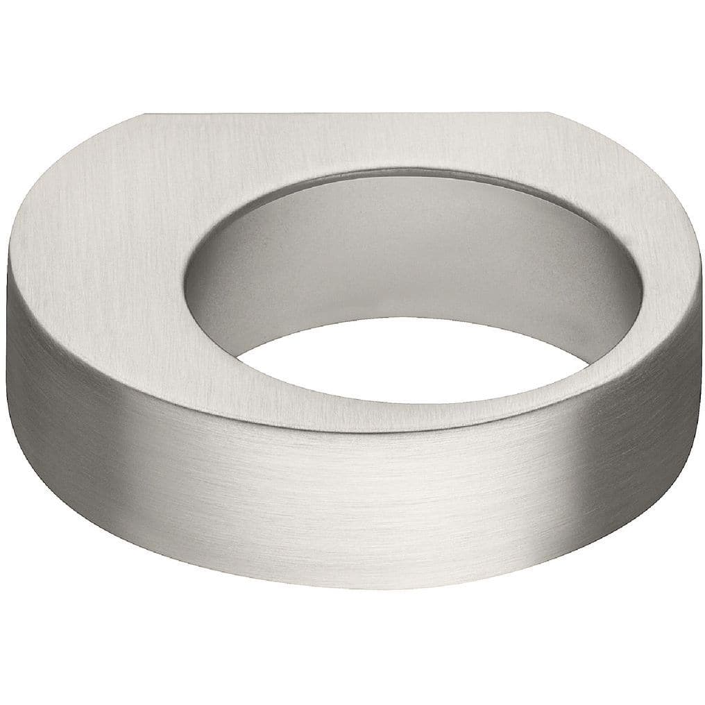 Häfele Möbelknopf H2150 aus Metall, Edelstahl-Optik 56 x 50 mm