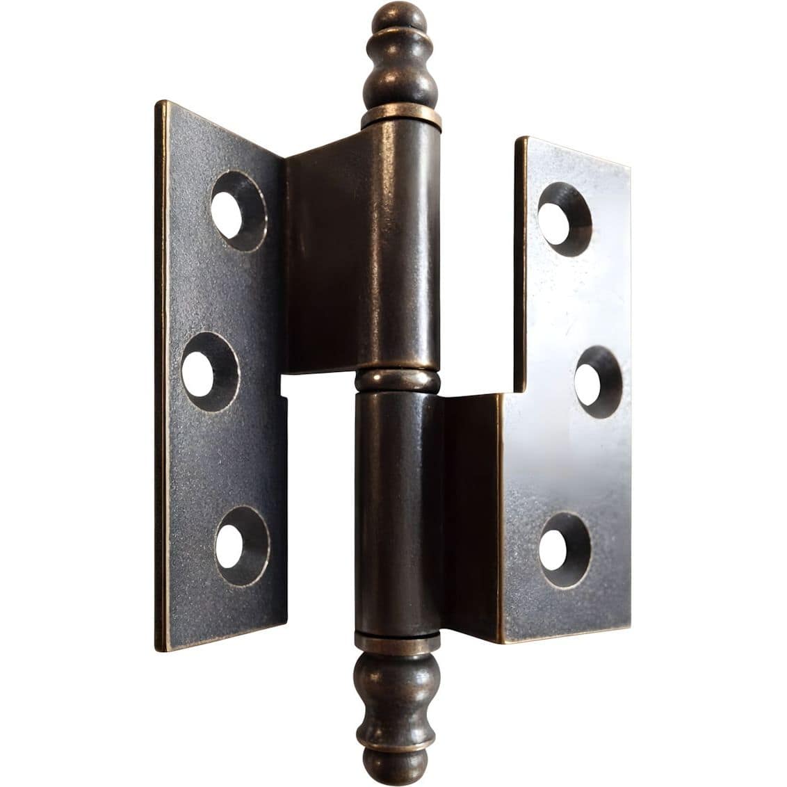 Gedotec Zierband 133 aus Messing mit Zierrolle, gefälzt Bronze links 65 x 40 mm