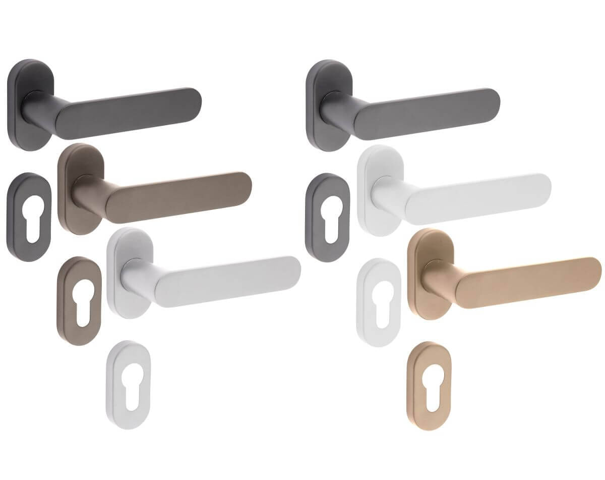 FELGNER Ensemble De 2 Poignées En T Como | Serrure De Fenêtre Avec Verrouillage à Billes à 90° | Pour Salle De Bain/Chambre | Résistant à La Corrosion | Nickel