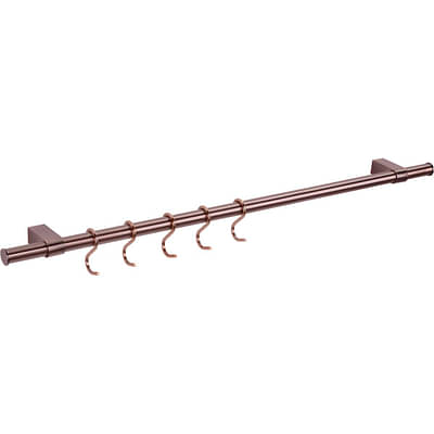 Sistema Ringhiera Cucina Gedotec - Barra Portattutto 1200mm Nero Opaco Con 5 Ganci A S | Per Pentole E Utensili - Foto 12