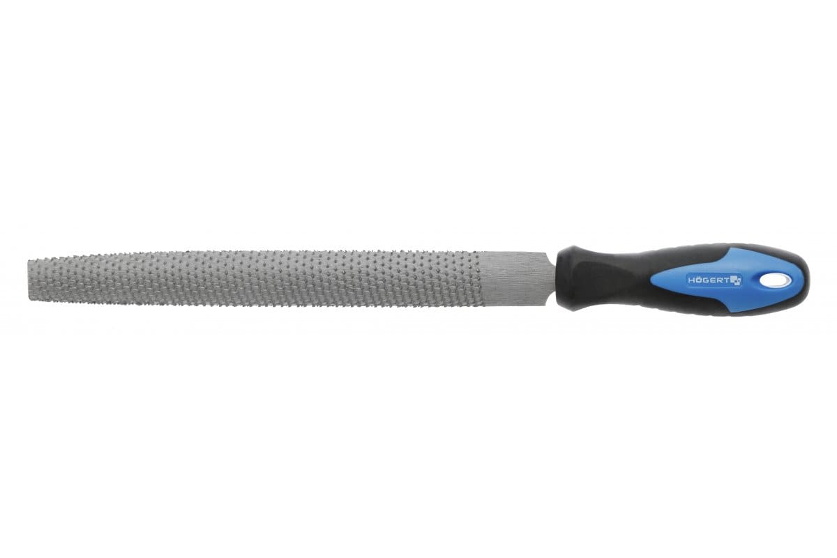 Escofina semirredonda Högert para madera, cuero, yeso y plástico, 200
