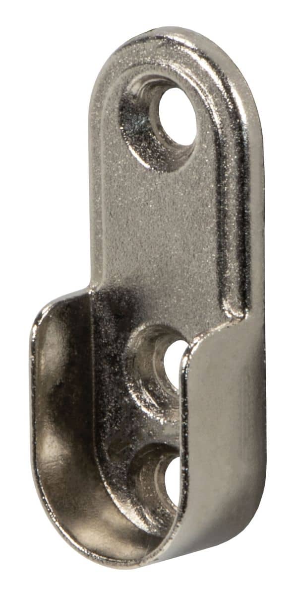 2 STÜCK SCHRANKROHRLAGER FÜR KLEDERSTANGE OVAL 30x15 SCHRANKROHRHALTER